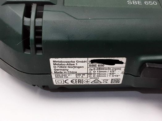 taladro electrico metabo sbe650