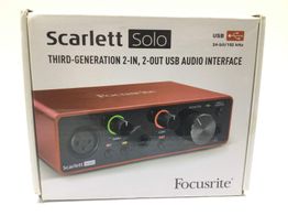 tarjeta sonido focusrite scarlett solo 3 gen