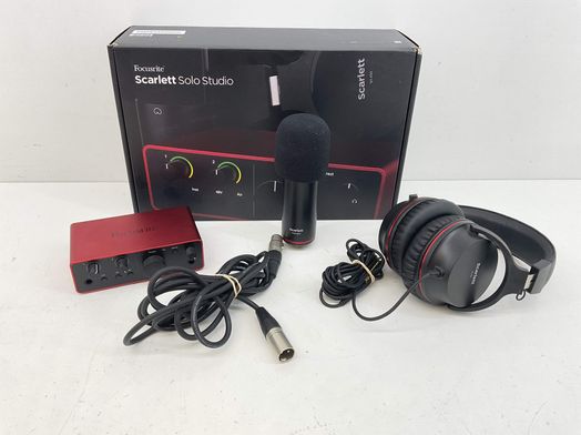 tarjeta sonido focusrite scarlett solo studio pack 4rd gen