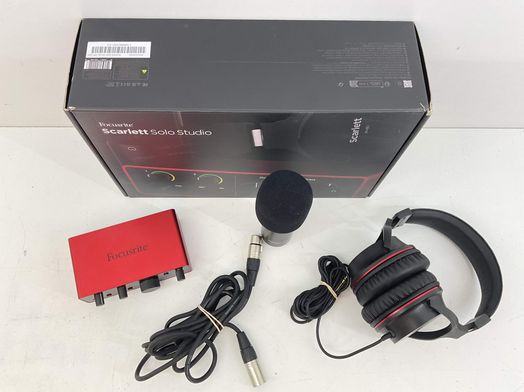 tarjeta sonido focusrite scarlett solo studio pack 4rd gen
