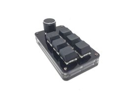 teclado alfanumerico generico mini - teclado mec&aacute;nico multifuncional de 6 teclas programable para juegos con bot&oacute;n (negro)