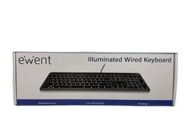 teclado ewent illuminated wired keyboard