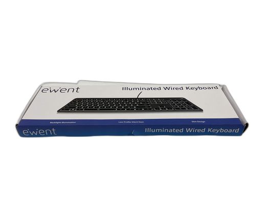 teclado ewent illuminated wired keyboard