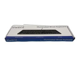 teclado ewent illuminated wired keyboard