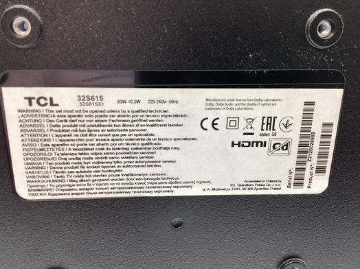 televisor led 32&rdquo; tcl 32s615 smart tv