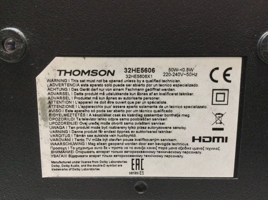 televisor led 32” thomson 32he5606 smart tv
