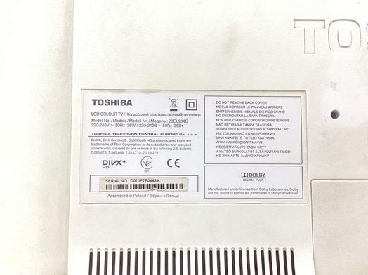 televisor led 23&rdquo; toshiba 23el934