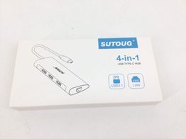 usb hub sutoug 4 in 1 usb 3.1 y lan a usb c