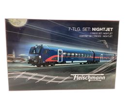 vagon escala h0 fleischmann 6270065 set nightjet &ouml;bb 7 piezas