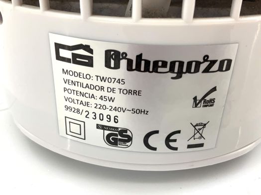 ventilador orbegozo tw0745