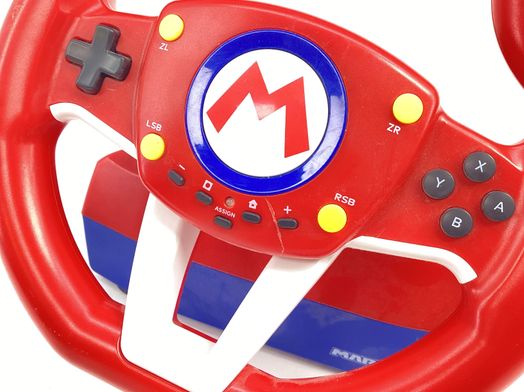volante joy-con hori mario kart racing wheel pro mini
